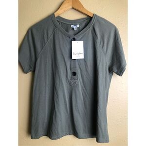 Love, Fire Smokey Olive Womens Top Size S NWT